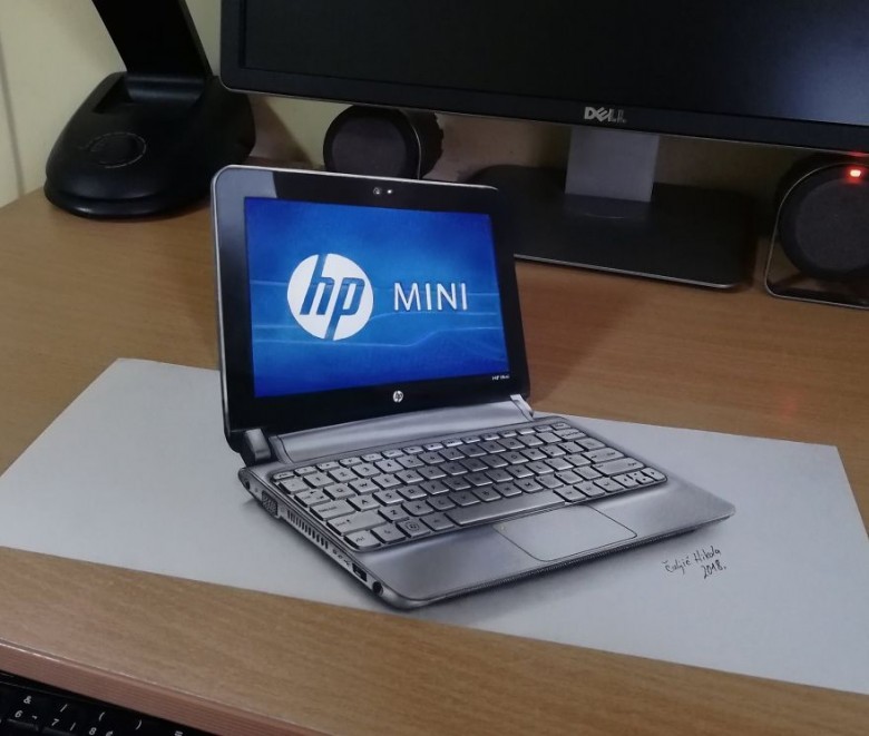 3D HP Dizüstü Bilgisayar, Gerçek Boyut Çizim