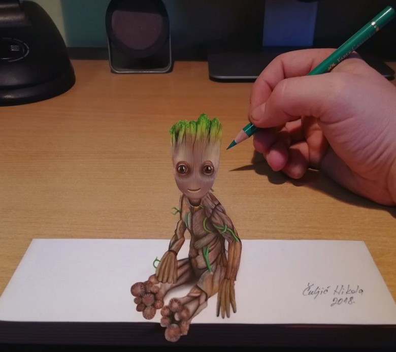 Galaxy'nin Koruyucularından Bu Küçük Adam'ı Biliyorsun, 3D Groot