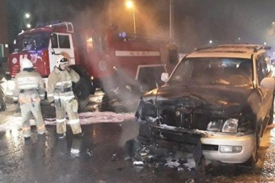 Kazakistan'da işadamının aracına bombalı saldırı