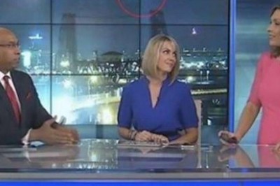 Canlı yayında şok - UFO görüntülendi!