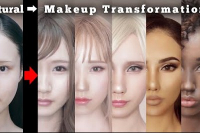 Kız makyaj yardımıyla milliyetini ve ırkını değiştiriyor!