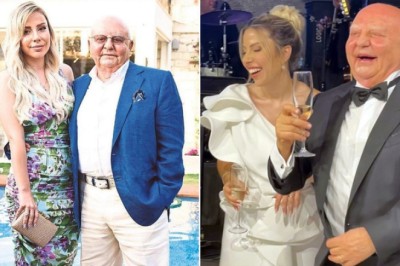 35 yaşındaki Merve Arkas 77 yaşındaki eşi Lucien Arkas ile mutluluk pozları verdi